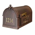 Special Lite Products Berkshire Curbside Mailbox with Front Numbers, Oil Rubbed Bronze SCB-1015-FN-ORB